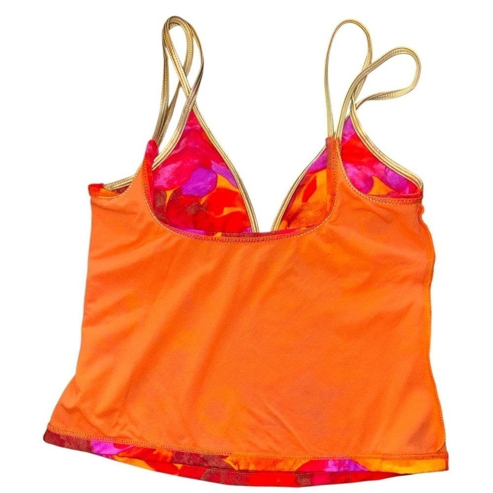 Like new! ▶️ ST JOHN ◀️ Gold Strap Floral Tankini - Picture 10 of 12